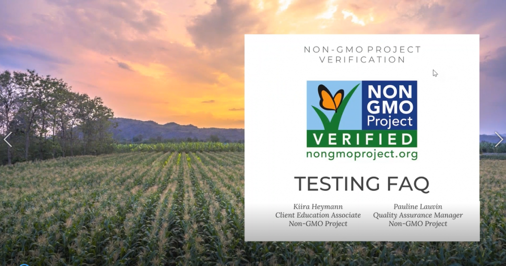 Product Verification Resources - The Non-GMO Project